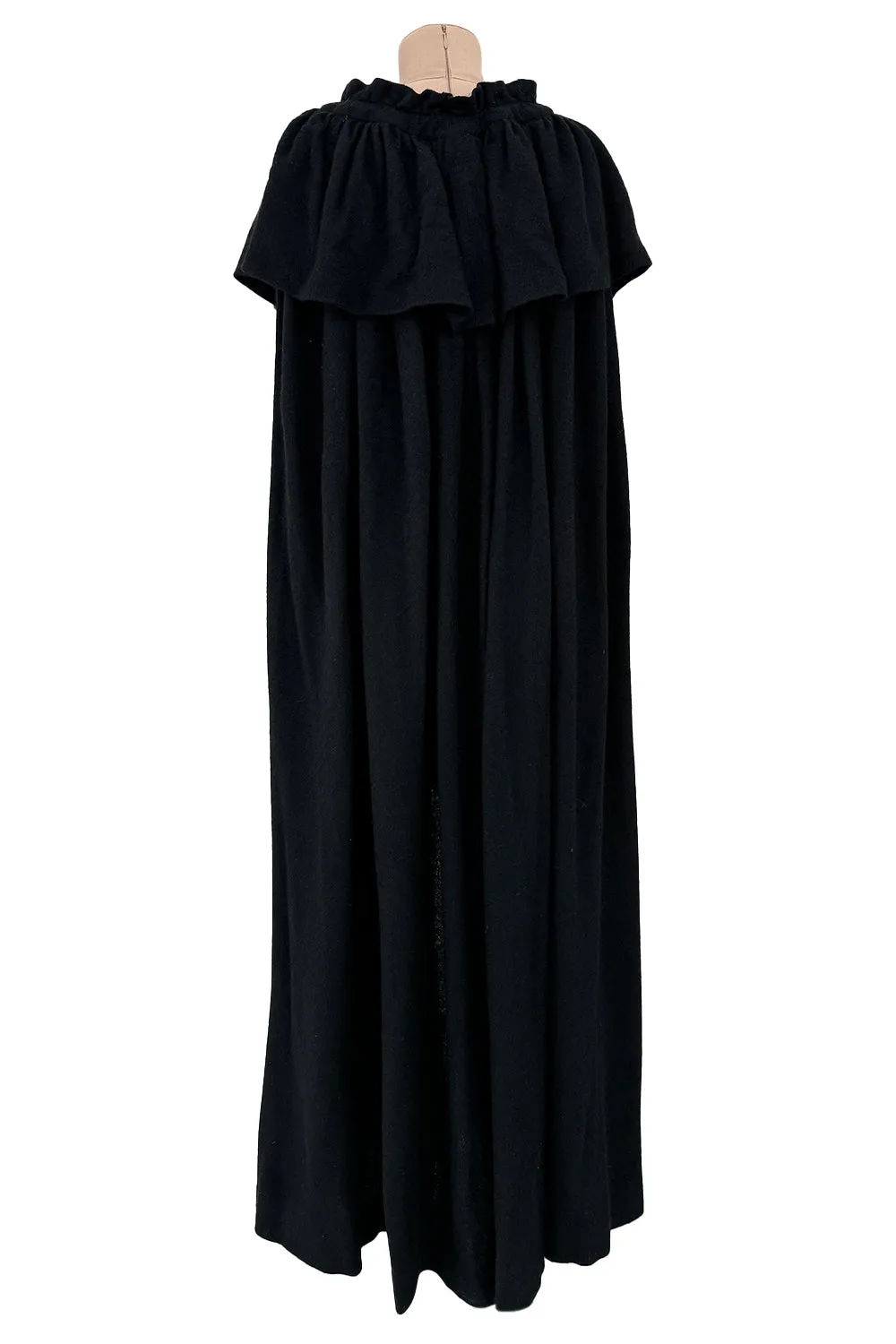 Yves Saint Laurent Fall 1977 Black Cape