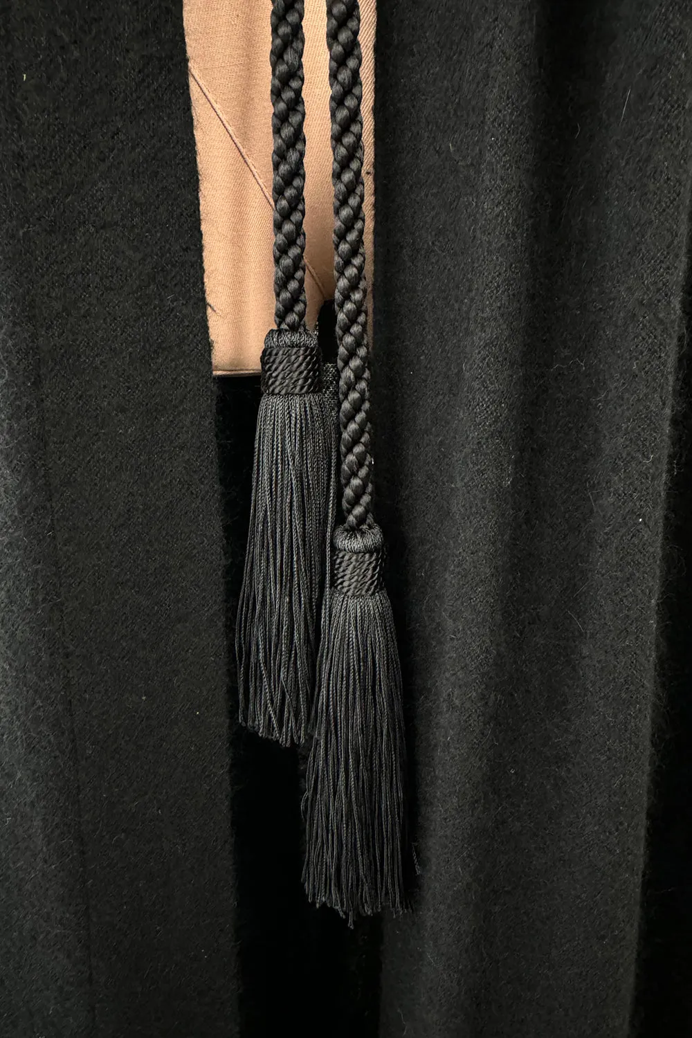 Yves Saint Laurent Fall 1977 Black Cape