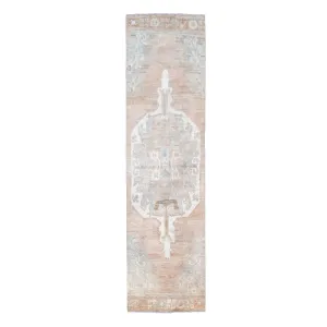 Z109 Handwoven Vintage Rug 3'2x11’9
