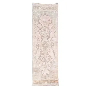 Z112 Handwoven Vintage Rug 3x9’5