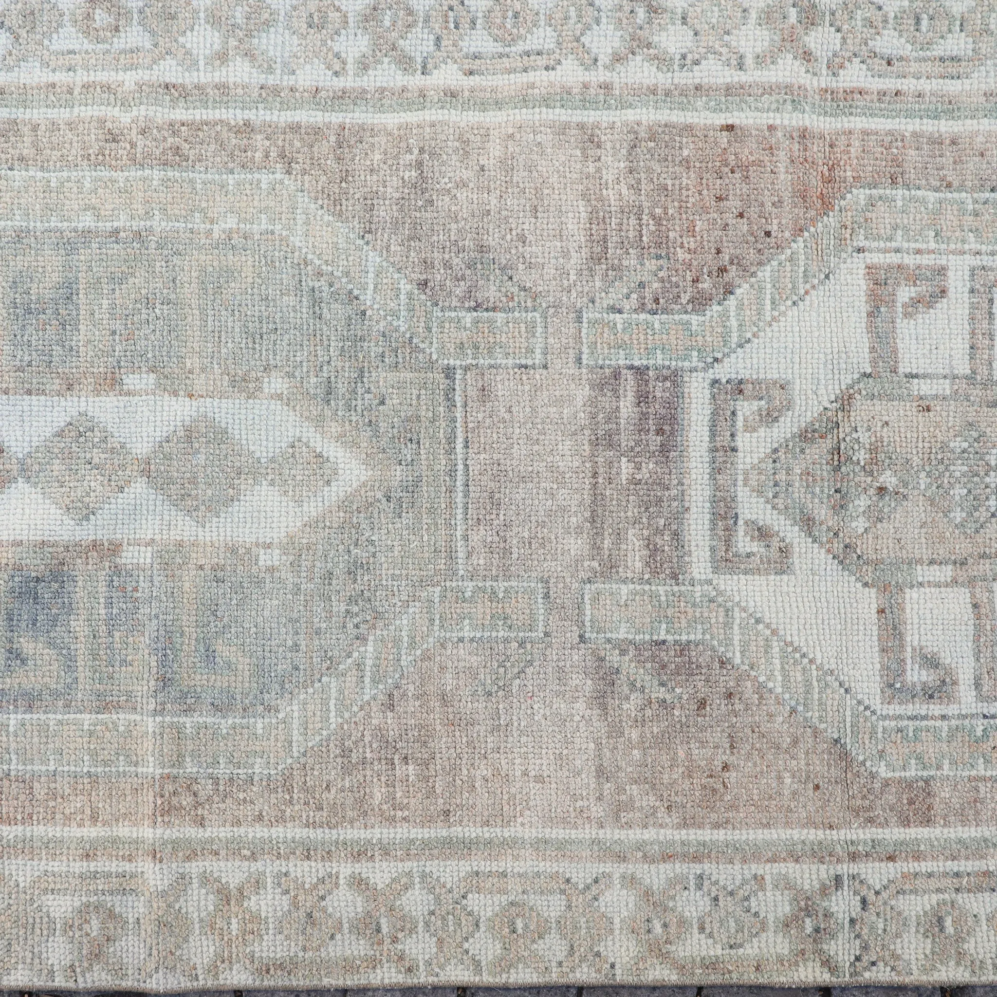 Z166 Handwoven Vintage Rug 3’7x10’2
