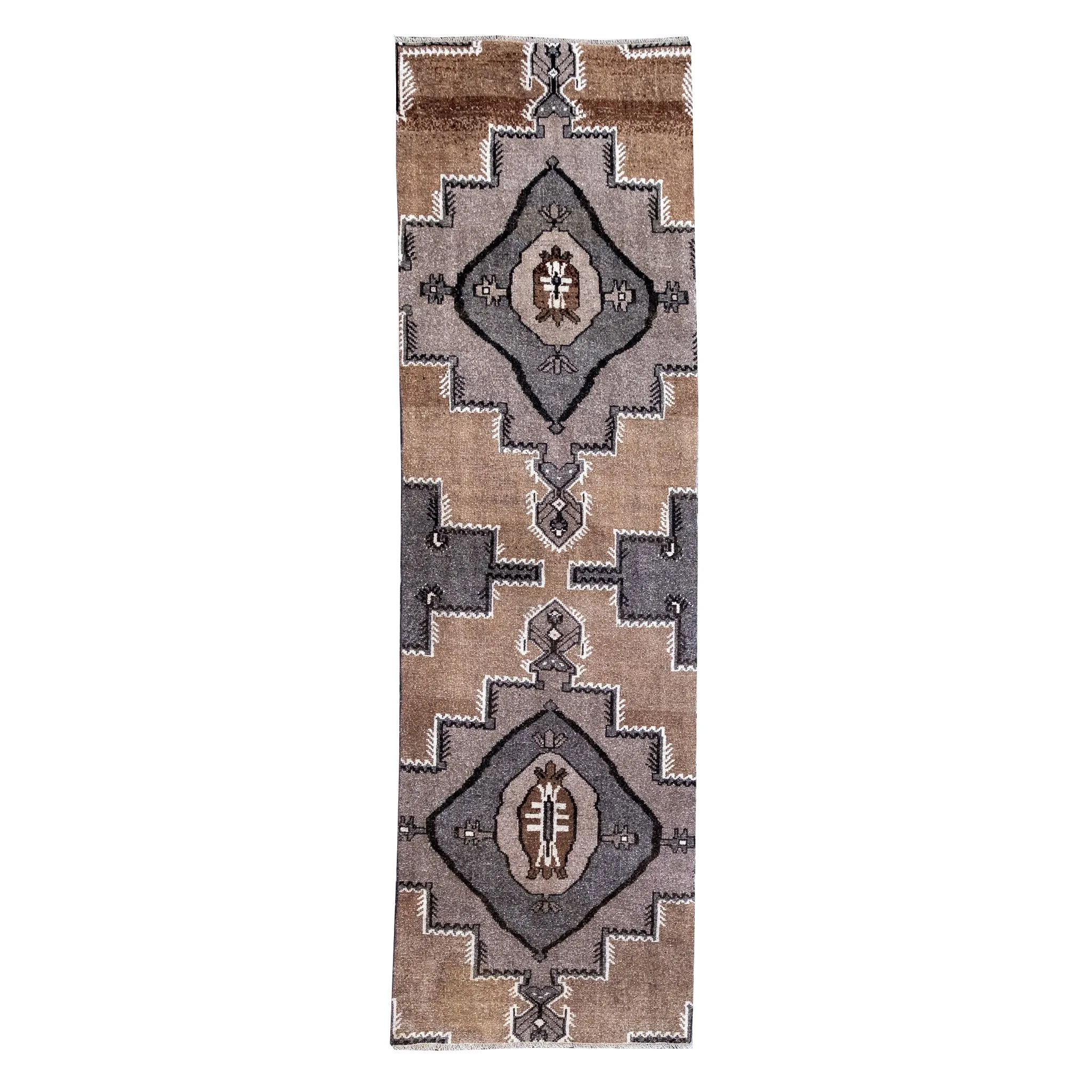 Z306 Handwoven Vintage Rug 2'9x9’2