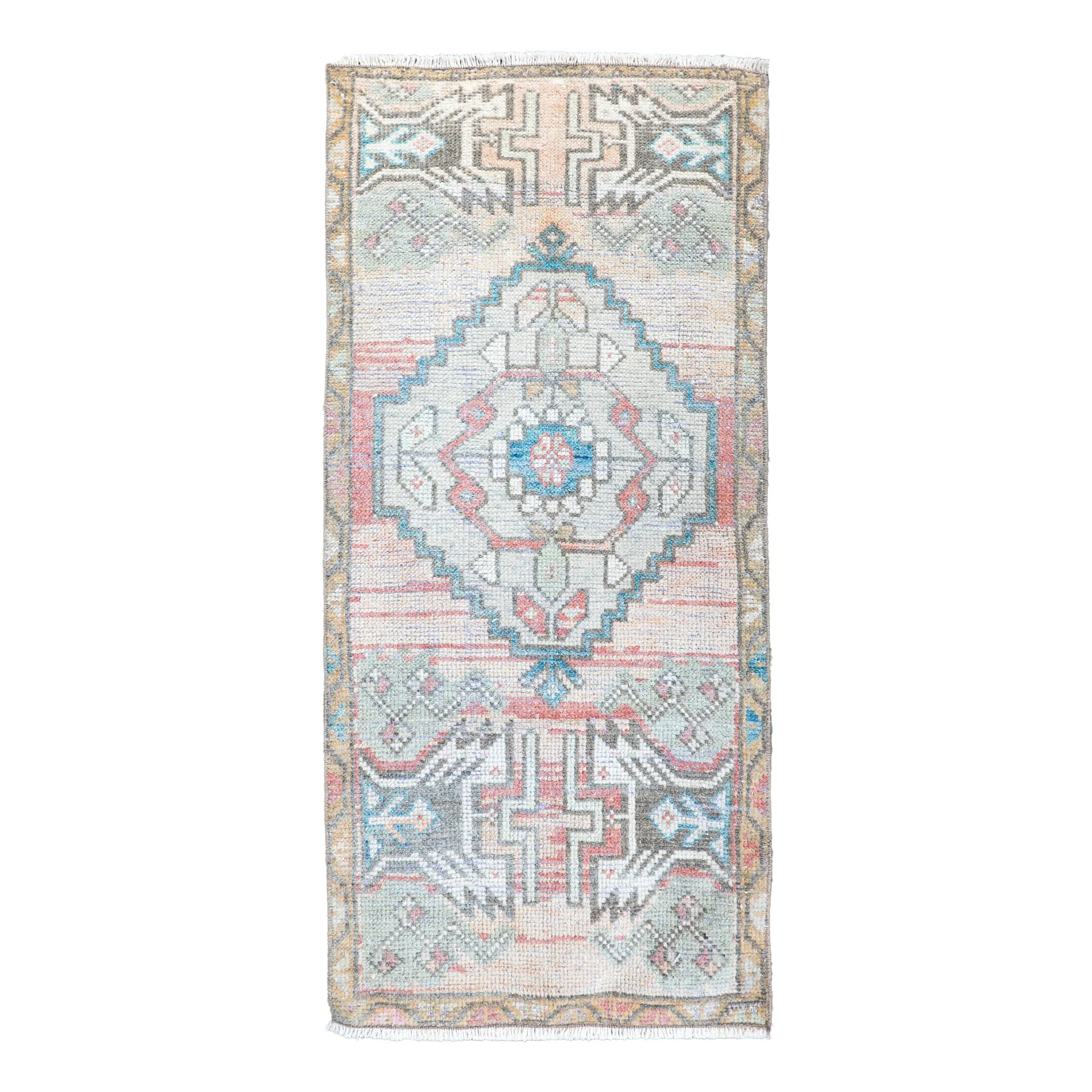 ZM222 Handwoven Vintage Rug 1’7x3'5