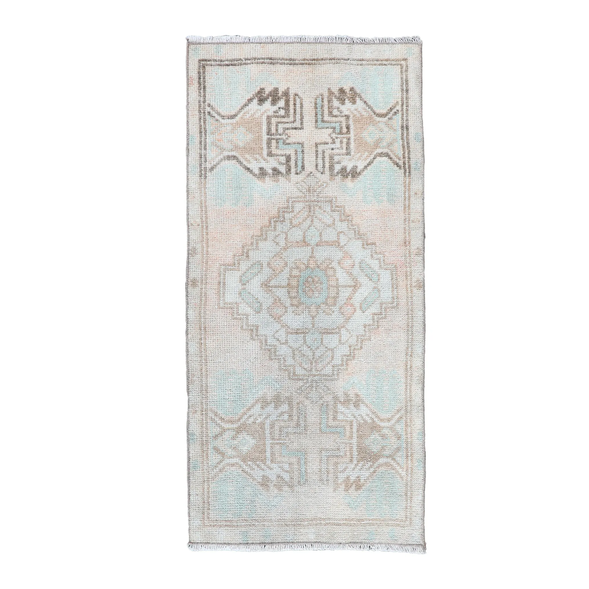 ZM258 Handwoven Vintage Rug 1'4x2’11