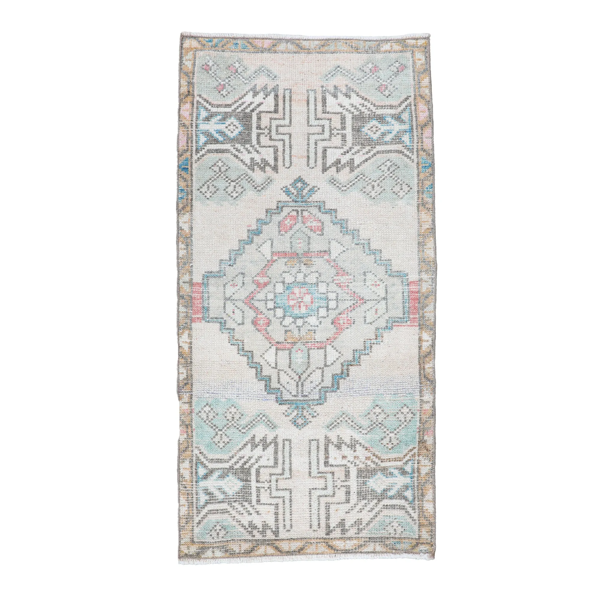 ZM262 Handwoven Vintage Rug 1’8x3’4