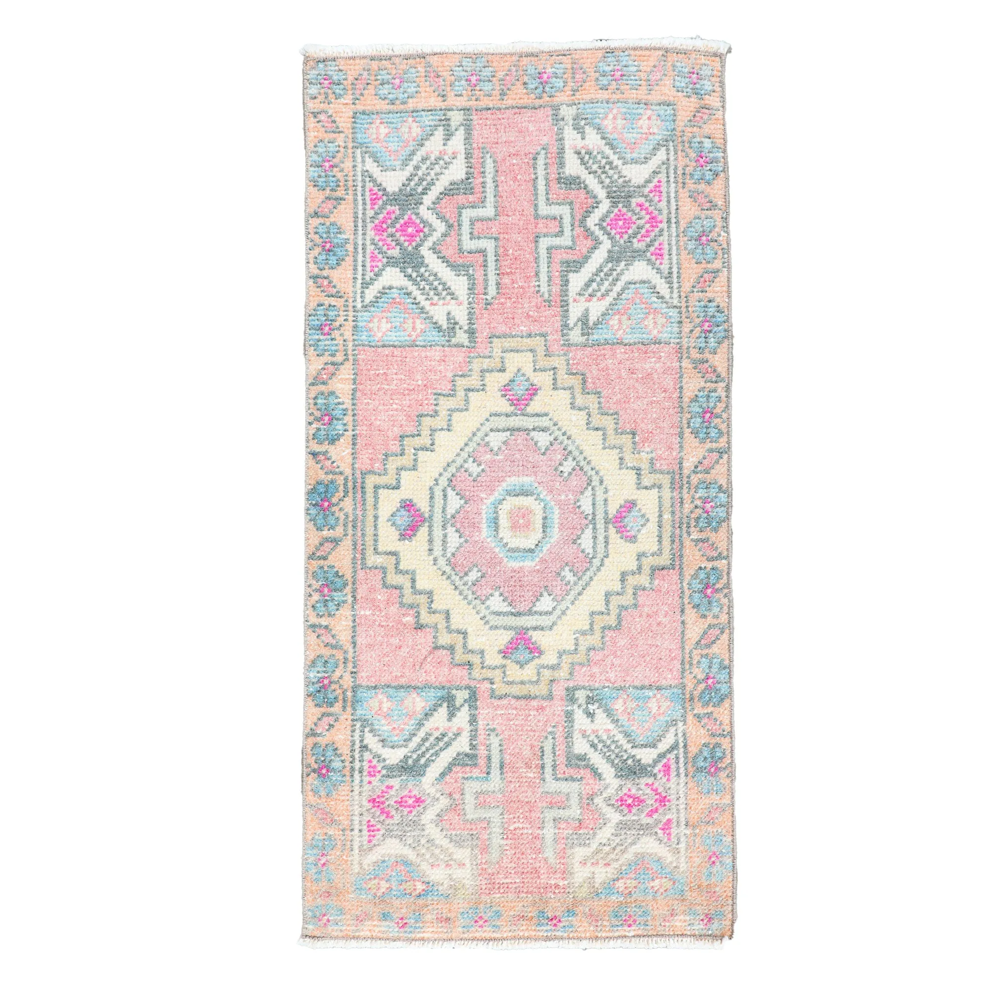 ZM268 Handwoven Vintage Rug 1’5x2’11