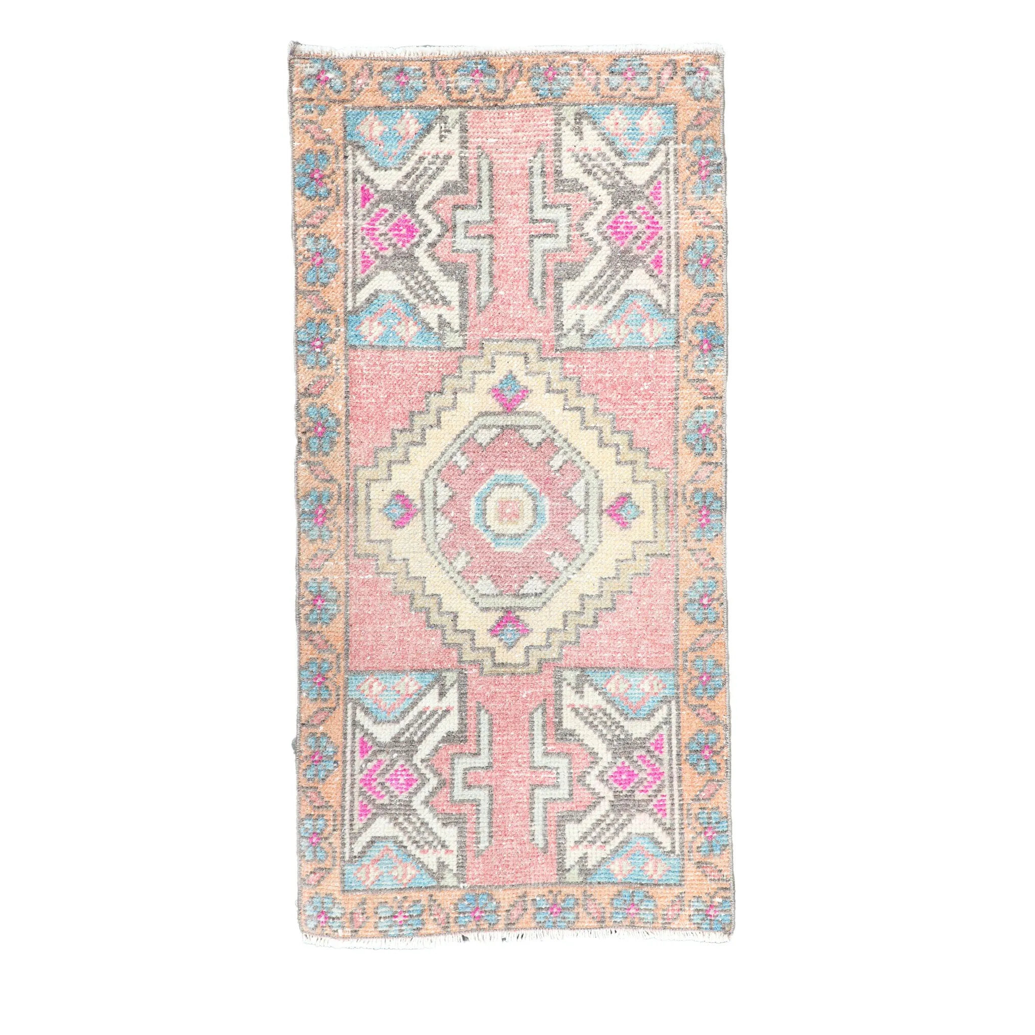 ZM272 Handwoven Vintage Rug 1’5x2’11