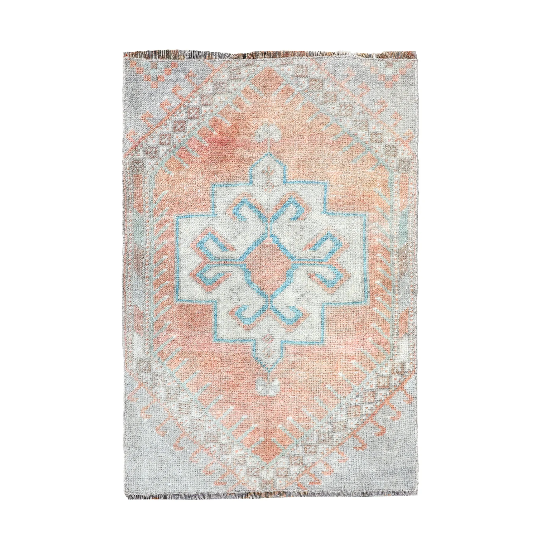 ZM282 Handwoven Vintage Rug 1’11x2'10